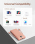 VEGER Portable Charger for iPhone, Built-in Cables and Wall Plug, 10000mAh Slim Fast Charging USB C Power Bank
