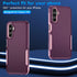 SunRemex for Samsung Galaxy A14 5G Case with HD Screen Protector,Samsung A14 5G Case Dual Layer Heavy Duty Shockproof for A14 5G (WineRedPink)