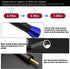 Dickno 1.37'' Car Short Antenna, Aluminum Radio Antenna Mast Replacement, Carbon Fiber Auto AM/FM Radio Reception