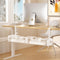 Under Desk Cable Management Tray 25.12", Extra Large No Drill Cord Organizer with Adjustable Clamps for Home Office
