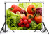 KeyWork 10x10ft Fresh Vegetable Backdrop Farm Produce Photography Background for Party Food Themed Cooking Events