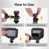Mechrig 19" (6.7"-18.9") 360 Insta360, YD024 Short Selfie Stick, Compact & Lightweight Monopod Pole with Tripod Adapter