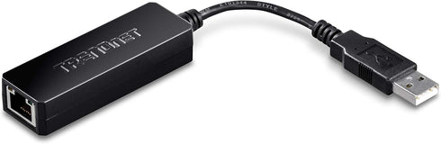 TRENDnet USB 2.0 to 10/100 Fast Ethernet LAN Wired Network Adapter for MacBook, TU2-ET100, ChromeBook, Windows 8.1 and