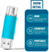 MAKACTUA 2 Pack 64GB 3.0 128GB 2-in1 Type-C USB Flash Drive USB-C Thumb Drives Memory Stick Jump Drive