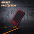 Lanhiem Heavy Duty Shockproof Tough Armour Metal Case for iPhone SE 3/2/1, iPhone 7/8, Full Body Protective Cover with
