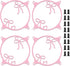 Lounsweer 4 Pcs 120mm Pink Bow Guard Fan Grill Metal PC Fan