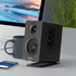 SW601 Metal Desktop Speaker Stands for Compact 2''-3'' Speakers, Tilted Steel Damping Foam Padding, Pair