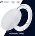 Facmogu 2PCS 8in White Ceiling Speaker Covers, Round Speaker Grille Woofer Grill Cover Protector Replacement
