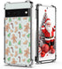 Gingerbread Man Christmas Clear Phone Case for Google Pixel 6a - Soft Slim Shockproof Cover for Boys & Girls.