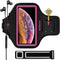 Sweatproof Armband for iPhone 16/15/14/13/12/11/XR, Running Exercise Bag with Card Slot (Pink)