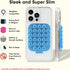 Sonix | Magnetic Silicone Suction Cup Phone Mount for iPhone | Compatible with MagSafe | Light Blue