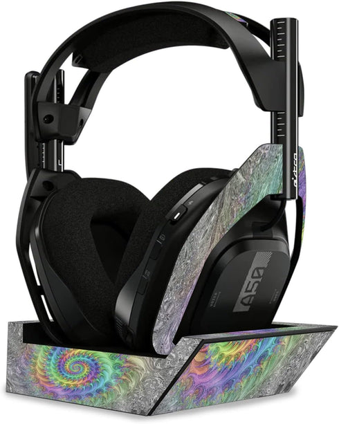 MightySkins Glossy Glitter Skin - Tripping for Astro A50 Wireless Headphones + Base Station (Gen 4) | Durable,