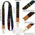 Phone Lanyard Crossbody Wrist Strap, Cute Cat Dog Paw Cell Phone Lanyards for Neck, Adjustable Phone Strap - Black