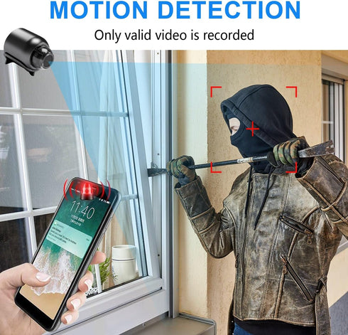 New Smallest Wireless WiFi Camera, HD1080P Mini Smart Home Security Camera with Night Vision, Motion Detection