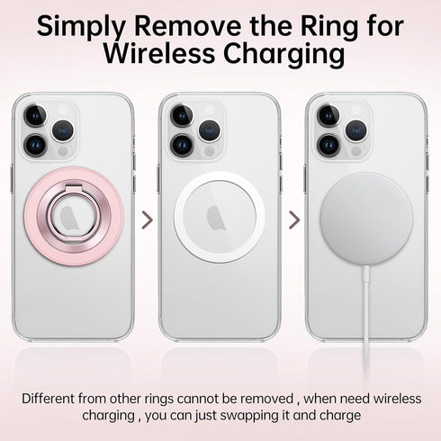 SYNCWIRE 360 17 16 15 14 13 12 Magnetic Phone Ring Holder for MagSafe, Rotation Cell Phone Grip Stand Finger Ring