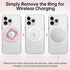 SYNCWIRE 360 17 16 15 14 13 12 Magnetic Phone Ring Holder for MagSafe, Rotation Cell Phone Grip Stand Finger Ring