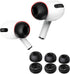 Lanwow Premium Memory Foam Tips for AirPods Pro, Anti-Slip Eartips, Fit in Charging Case, 3 Pairs (S/M/L, Black)