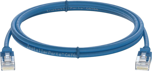 InstallerParts Ethernet Cable CAT8 3 FT - Blue - Professional Series 40Gigabit/Sec High Speed Internet Cable