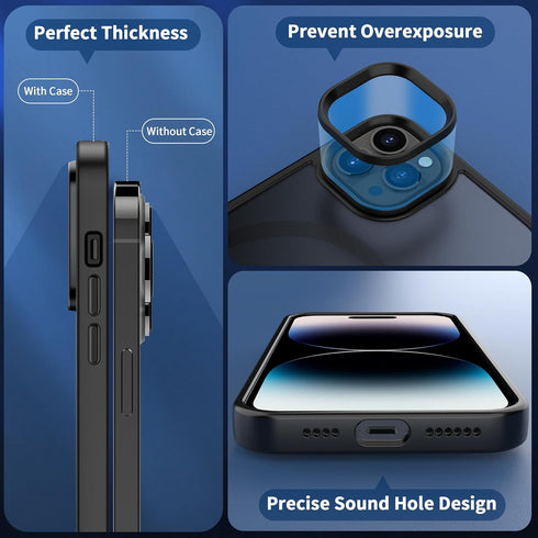 CACOE Magnetic Case for iPhone 14 Pro Max 6.7 inch, TPU Thin Shockproof Cover Compatible with MagSafe & Car Mount