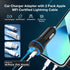 MOCA 51W Fast Charger for iPhone, USB C Dual Ports with 2pcs 3.3ft A-P/C-P Cable Car Charger Adapter for iPhone 13 12