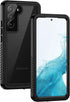 Lanhiem Waterproof Case for Samsung Galaxy S22 - IP68 Dustproof with Built-in Screen Protector, Heavy Duty Black/Clear