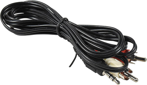 HQRP Stereo RCA to 3.5mm Audio Cable Compatible with Vizio Sound Bar Models, Mini Plug Cord Y-Splitter 5ft