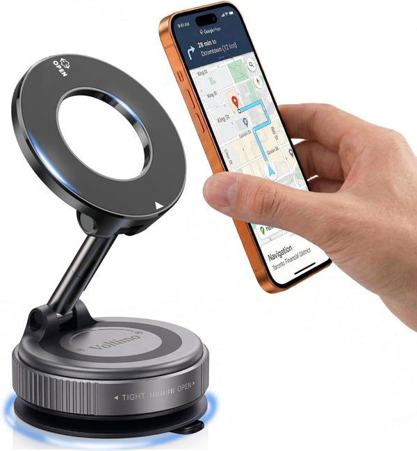 Voltimo Phone Holders for Your Car, Car Phone Holder, MagSafe Car Mount, Phone
