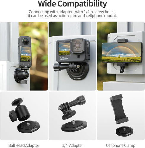Pocket 3 Strong Magnetic Base Camera Stand Mount for DJI Osmo Pocket 3/2, Insta360 ONE X3/2, FIMI Palm 2/1