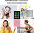 imkavery 128GB MP3 5.2, Player with Bluetooth Portable Pink Music Player for Kids with Built-in HD Speaker, FM Radio