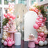 Jnbasdffb 6 Spring Floral Wedding Arch Cover, Stretchy Spandex Arch Backdrop Stand Covers FT, White Flowers Modern Oil