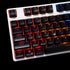 YMDK 104 Key SA Profile ANSI ISO Double Shot Keycaps for Standard MX 104 87 61 Keyboard (Black)