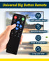 FurnyQuaint 4-in-1 Set 2-Device Big Button TV Remote Waterproof Control Remoto Universal for Seniors with Learning