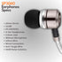 Sephia SP3060 Wired Headphones: HD Bass, Lightweight Aluminum, In-Ear Design, S/M/L Tips, Earphone Case, 3.5mm Cord.