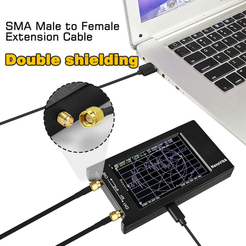 RF Coaxial Cable 16.4ft/5M RG58, SMA Male to SMA Female, Low Loss Coax Cable for Router/Antenna