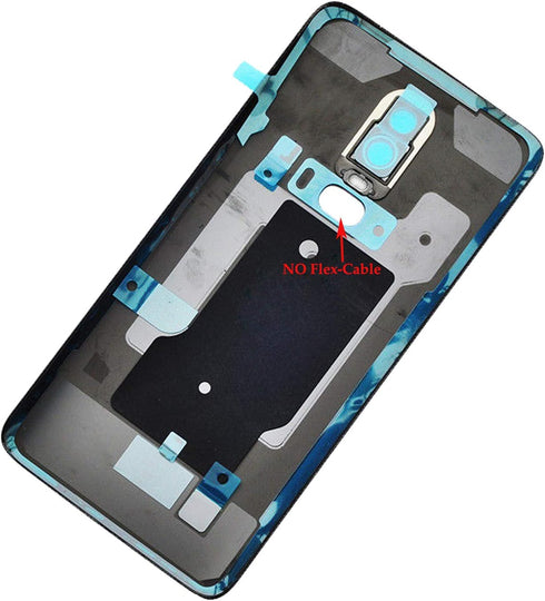 ubrokeifixit Oneplus 6 Rear Panel Back Glass Door Cover Replacement, Pre-Cut Tape, Red, for Oneplus 6 A6000 A6003 6.28"