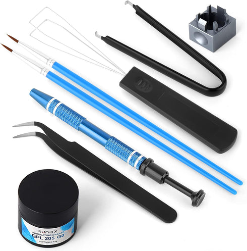 YIMAGUJRX RUNJRX Keyboard Switch Lube Kit, GPL 205G0, 0.53oz/15g, Switch Opener for Cherry MX, Gateron, TTC, Holy