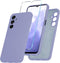 Samsung Galaxy A15 5G Case, Silicone Phone Case with 1 Screen Protector, Full Body Shockproof Slim Cover