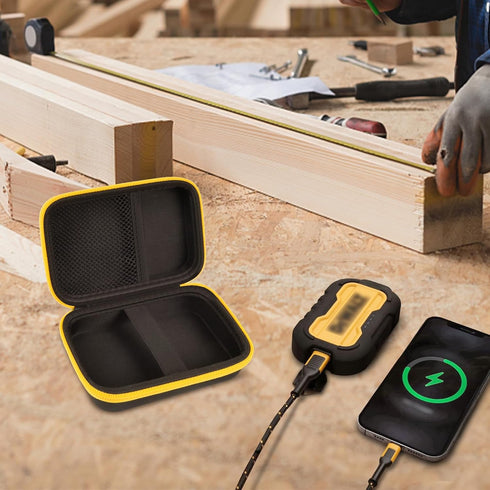 PAIYULE Case Compatible with DeWALT Powerbank 10000MAH, Battery Charger Storage Holder Organizer, Power Bank Carrying