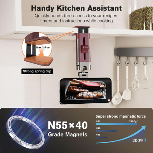 SOGUE Plane,N55*40 Desk,360 for MagSafe Airplane Phone Holder Mount Travel Essentials for Pro Magnetic Phone Stand