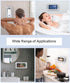 Waterproof Shower Phone Holder with 480° Rotation, Angle Adjustable, Fits Phones up to 7 Inches, White