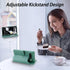 VANAVAGY Forest Green Wallet Case for Google Pixel 7, RFID Block, Leather, Wireless Charging, Card Holder & Screen
