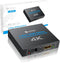eSynic 4K/30HZ HDMI Splitter, 2 Way HDMI Splitter 1 in 2 Out for HDTV, PS4, Blu-ray Player