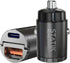 STATIK Dual Car Phone Charger for Cigarette Lighter Plug, 12v - 24 V Fast Charging, USB C & USB A Power Adapter for