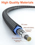 VANAUX Double 90 Degree RCA Cable, Right Angle Subwoofer Cable for Amplifiers & Hi-Fi Systems (10ft/3m)