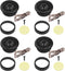 2 Pairs Car Round Dome Audio Speaker Tweeter Loudspeaker Horn Mini Tweeter Speaker Accessories