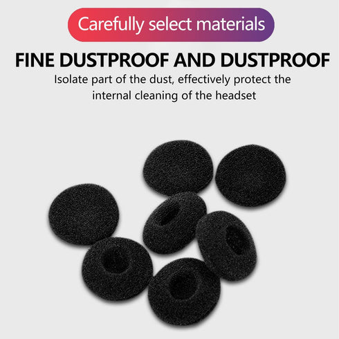 EKIND 24 PCS Soft Sponge Earbuds Cover Pads for Earphone MP3 MP4 Stereo Headsets, Protective Accessories Cap (Black)
