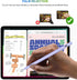 2nd Generation Pencil for iPad with Wireless Charging, Tilt & Palm Rejection, Magnetic Stylus Pen (Purple) Compatible
