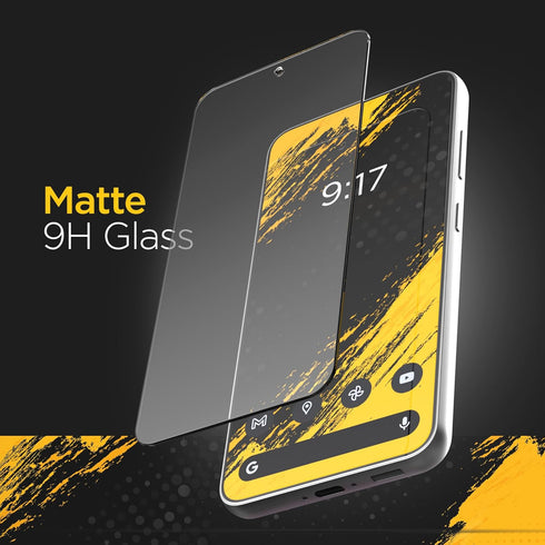 magglass Matte Screen Protector for Samsung Galaxy S24, Anti Glare Tempered Glass with Easy Applicator (S24)