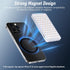SEAEYES 160 3 Magnet Phone Light, LED Dual Side Selfie Light Compatible with iPhone Magsafe, Lighting Adjustment Modes