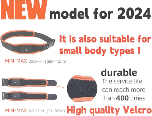 VR Tracker Straps 3 in 1 for Vive Ultimate Tracker, Full Body Tracking Belt for VR Chat, Dance Dash, New Model 2024